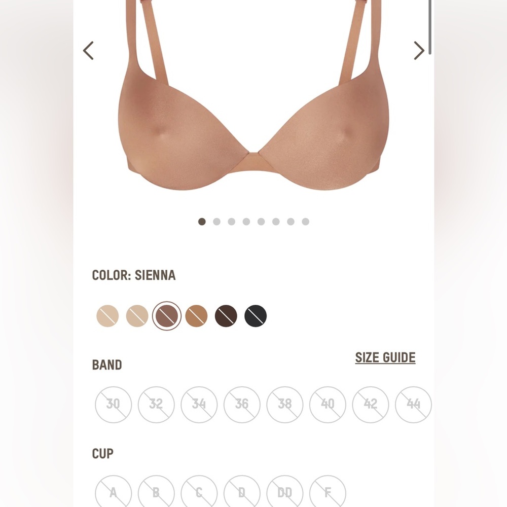 Skims nipple push up bra 32b